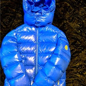 Blue boys size 10 moncler boys coat